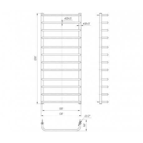 Radiator Mario Standard 1200x500