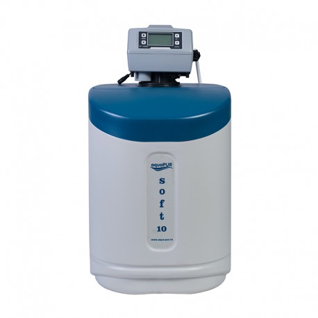 Statie Aquapur de dedurizare SOFT 10 CAB, 0.8 mc/ h, cu by-pass si rezervor sare 23 kg