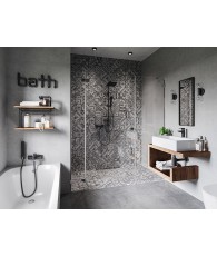 Baterie perete dus Ferro Zicco Black, fara accesorii