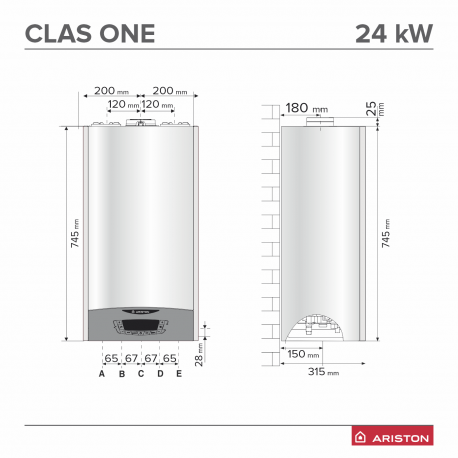 Centrala  Ariston CLAS ONE PLUS WiFi 35 kW