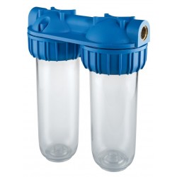 Filtru duplx de apa 7” cu 1/2” în linie
