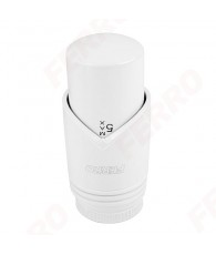 Set robineti decorativi Ferro tur, retur si cap termostatic, de colt, 1/2, alb