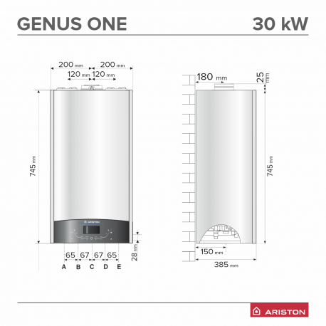 Centrala Ariston Genus One  Plus WiFi 30 kW
