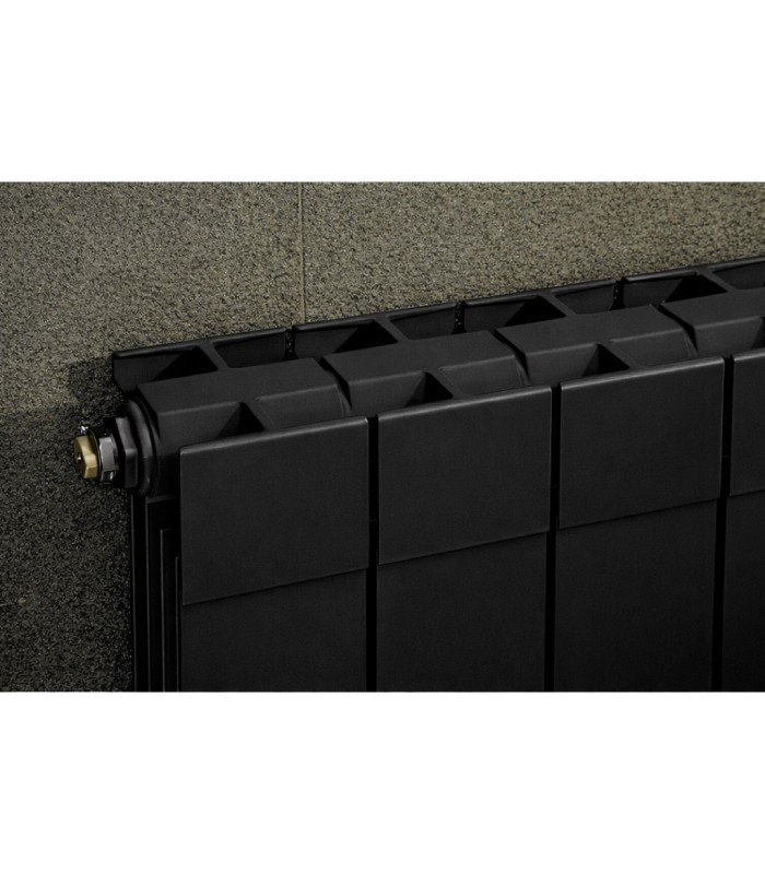 Calorifer din aluminiu GLOBAL OSCAR 1800 NEGRU MAT- 5 elementi