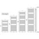 Radiator portprosop Ares alb 430/818