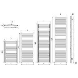 Radiator portprosop Venus alb 740/1462