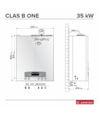 Centrala Ariston Clas B One Plus WiFi 35 kW