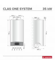Centrala termica murala in condensare Ariston CLAS ONE SYSTEM 35
