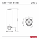 Boiler electric Ariston ARI 200 STAB 570 THERM TM VS EU - 200 l