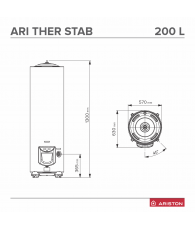 Boiler electric Ariston ARI 200 STAB 570 THERM TM VS EU - 200 l