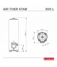 Boiler electric Ariston ARI 300 STAB 570 THERM TM VS EU - 300 l