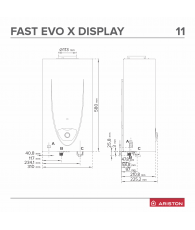 Incalzitor de apa instant FAST EVO X DISPLAY ONT 11 GN EU