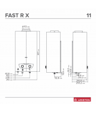 Incalzitor de apa instant Ariston FAST R X ONM 11 GN