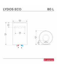 Boiler electric Ariston LYDOS ECO 80V 1,8K EU