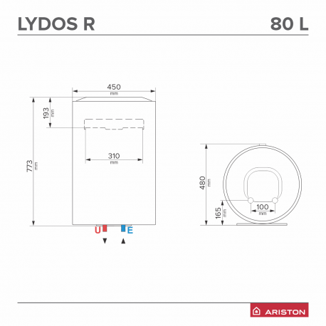 Boiler electric Ariston LYDOS R 80V 1,8K EU