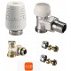 Set robineti IVAR - tur termostatabil + cap termostatic + retur + conector teava PEX 16/2