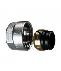 Set robineti IVAR - tur + retur + conector teava CU 15
