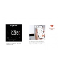 Centrala termica Viessmann Vitodens 100-W (B1KF), 32 kW, combi, condensare, touch screen, interfata WiFi