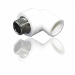 Cot la 90º cu filet metalic exterior  Ø 32x1”