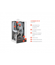 Centrala termica Viessmann Vitodens 100-W (B1HF), 25 kW, doar incalzire, condensare, touch screen, interfata WiFi