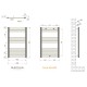 Radiator portprosop HAITI alb 500/ 800